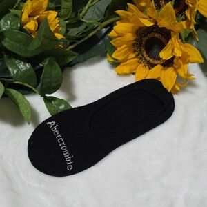 Abercrombie & Fitch Men's Black No-Show Socks